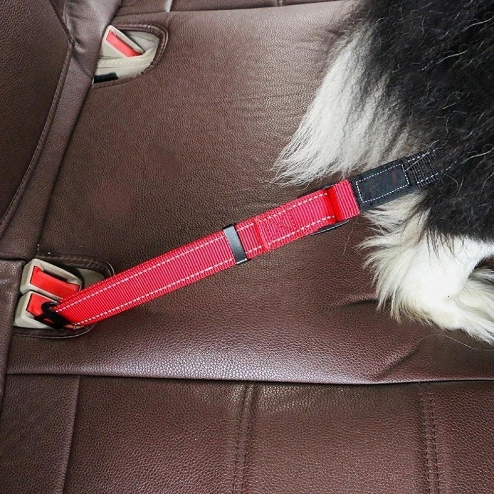 Dog Car Seat Belt Blue Durable Dog Car Seat Belt Adjustable Heavy Duty Pet Dog Safety Belt Elastic for Vehicle Accessories