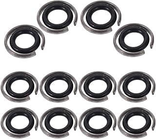 OSALADI 12 Sets Impact Wrench Socket Retainer Drive Socket Retainer Rings O Rings Impact Friction Rings Black