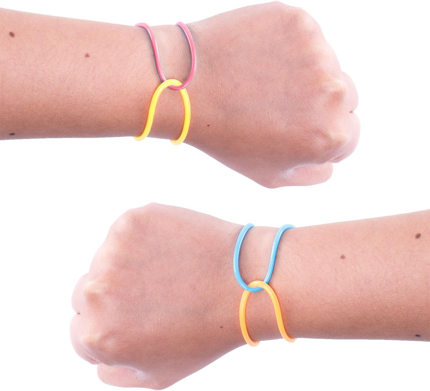Super Z Outlet 80s Colorful Retro Rock Pop Star Rainbow Diva Disco Jelly Neon Gel Stretchable Bracelets Bands for Theme Events, Assortment, Toy Party Favor Prizes (Assorted 288pk) image 2
