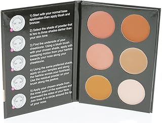 Cameo Cosmetics - Kit de contorno de 6 tonos,...