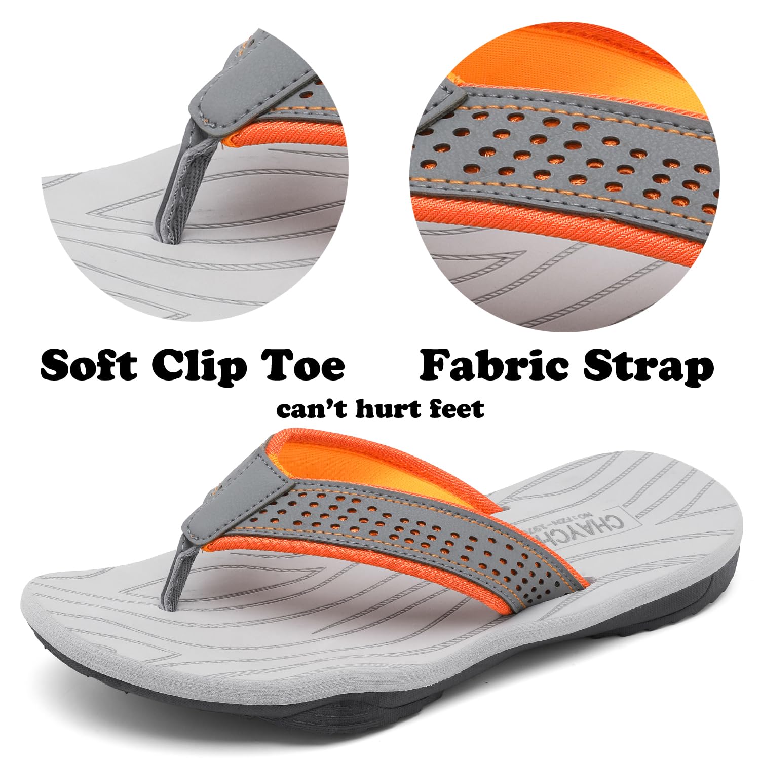 ChayChax Infradito Uomo Scarpe da Spiaggia e Piscina Sportive Beach Sandali Morbide Ciabatte Antiscivolo Pantofole con Gomma Suola