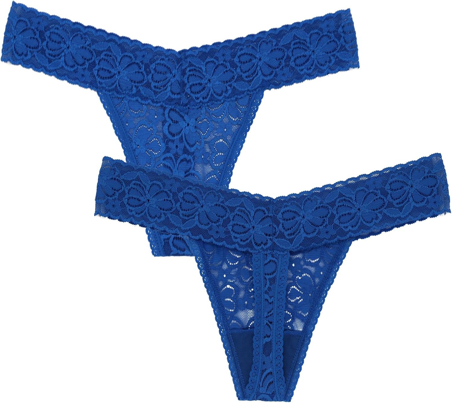 Lace Thongs For Women Plus Size Sexy Underwear Soft Panty Stretch Tangas Womens Thong Underwear Size XS-5XL Pack 6 - Image 4