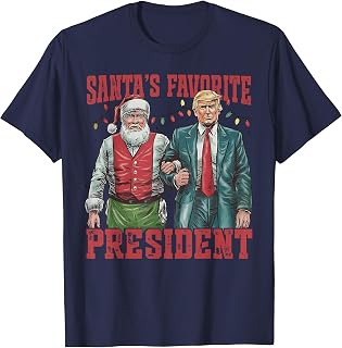 Santa's Favorite President Funny Trump Santa Claus Christmas T-Shirt