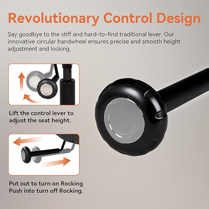 Silla de Oficina Ergonómica Gris con Respaldo Alto y Brazos miniatura 7