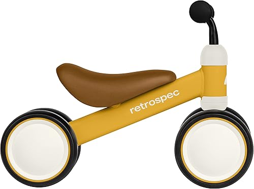 Miniatura 2 de Retrospec Cricket Baby Walker Bicicleta de equilibrio con 4 ruedas para edades de 12 a 24 meses, bicicleta de juguete para niños de 1 año, juguetes