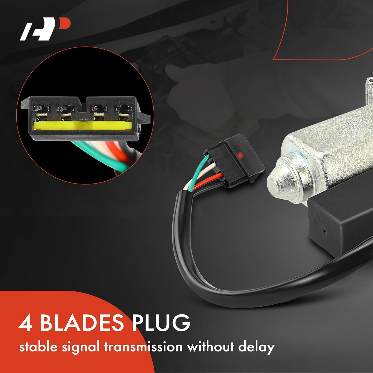 A-Premium Rear Windshield Wiper Motor Without Washer Pump Compatible with Jeep XJ Series Cherokee 1997 1998 1999 2000 2001, Sport Utility