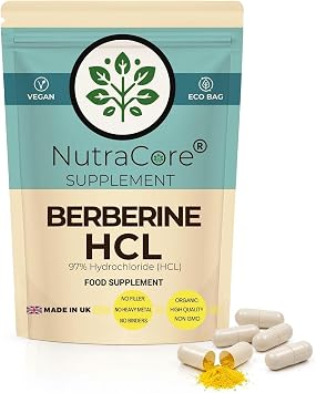 Berberine HCl 600mg | Berberine | 90 Vegan Caps | Made in UK