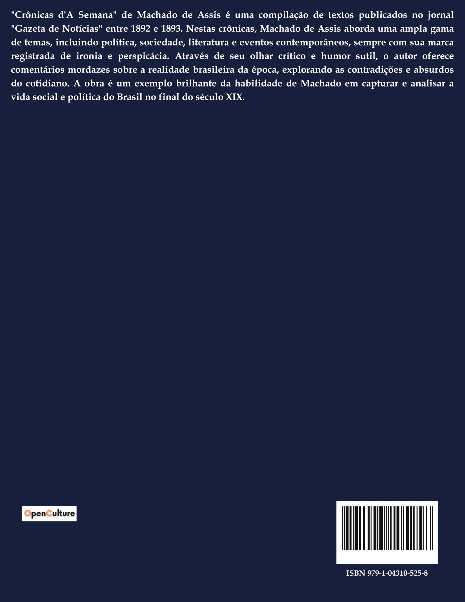 Crônicas d'A Semana: * 1892-1900*