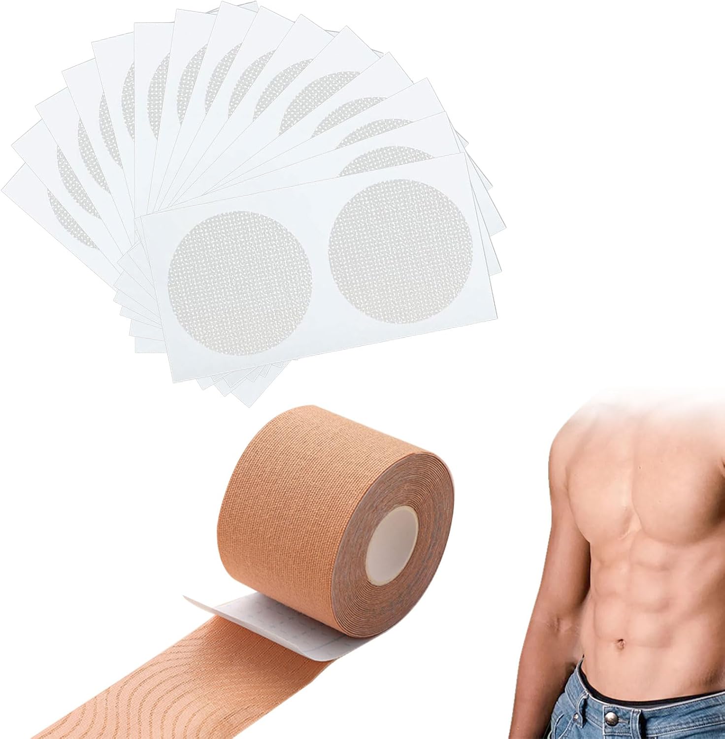 30 Paar Nipple Cover Für Herren - Unsichtbare Brustwarzenabdeckung