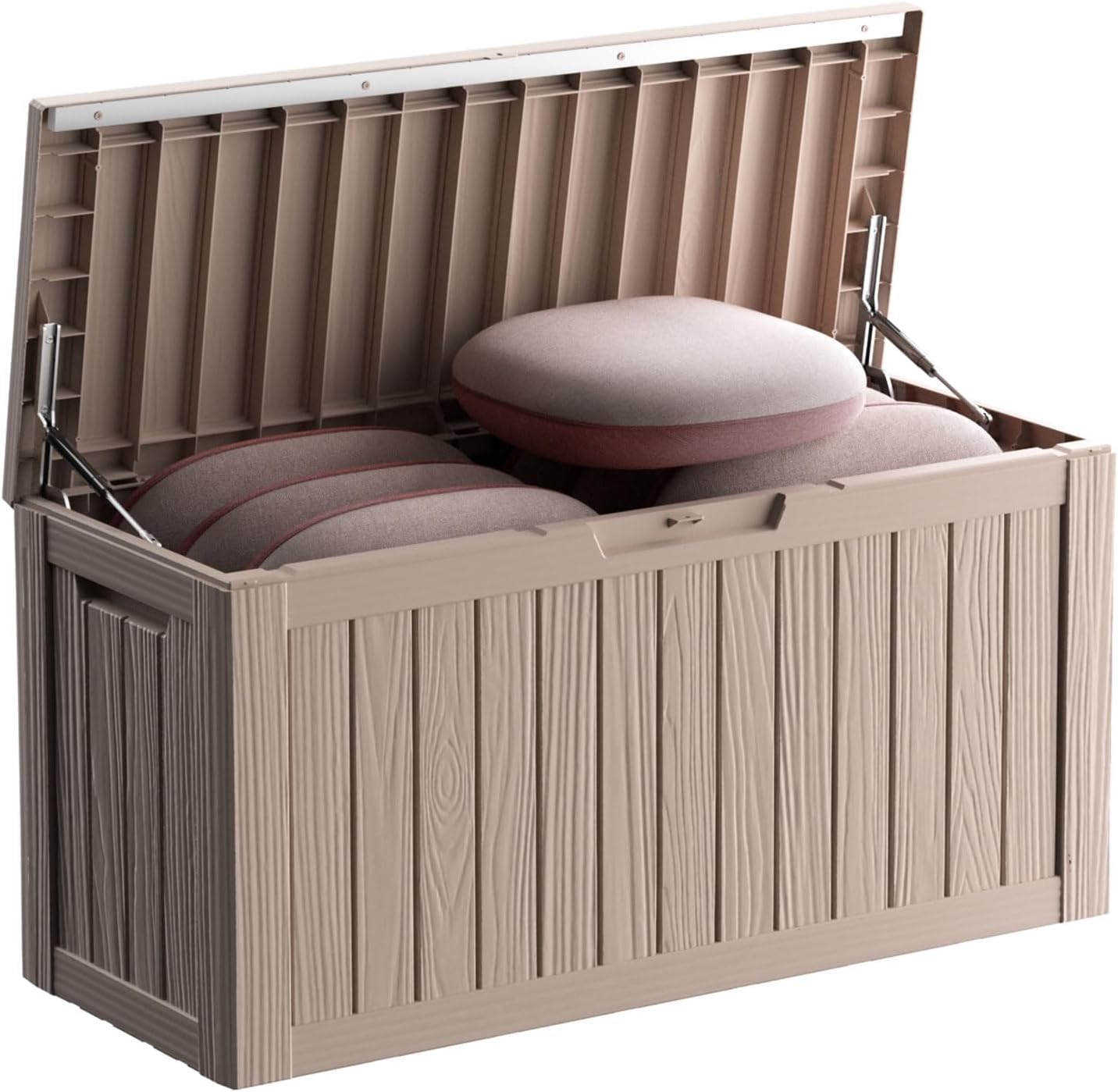 KFY 80 gallon deck box，Resin material outdoor storage box，Waterproof and UV