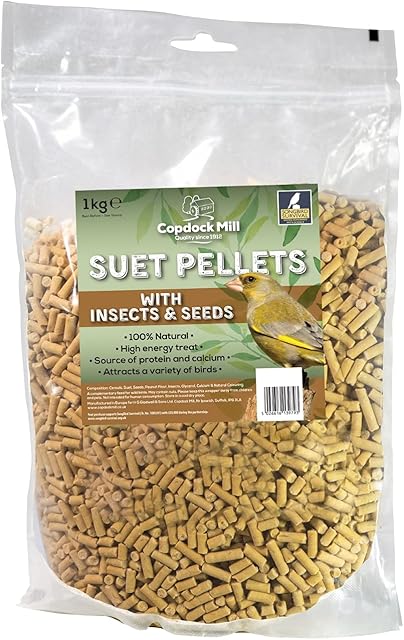 Copdock Mill Suet Pellets with Insects & Seeds Pouch 1kg