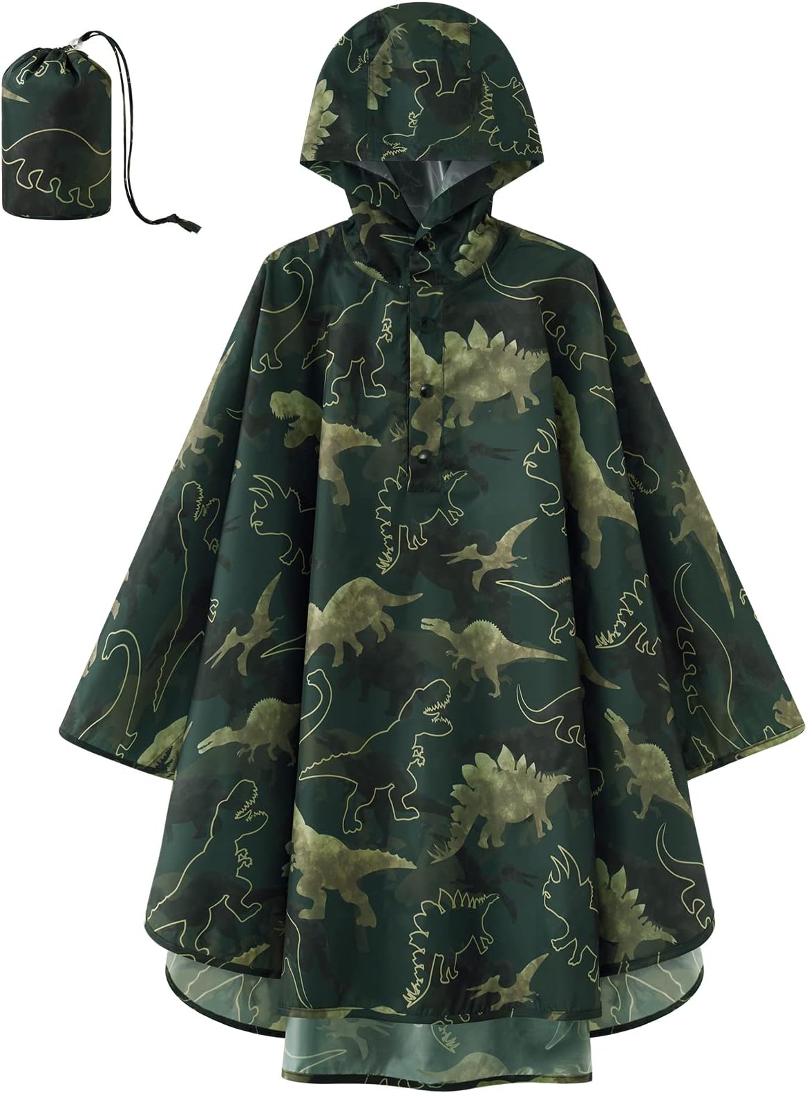 Kids Rain Poncho Waterproof Boys Girls Portable Raincoat Rain Jacket Lightweight Rainwear
