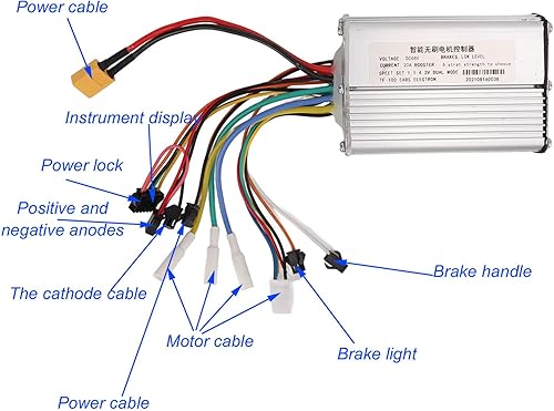 Miniatura 3 de VBESTLIFE Controlador sin escobillas, 48V 20A controlador de motor sin escobillas inteligente para M4 M4 PRO 2 ruedas Scooter