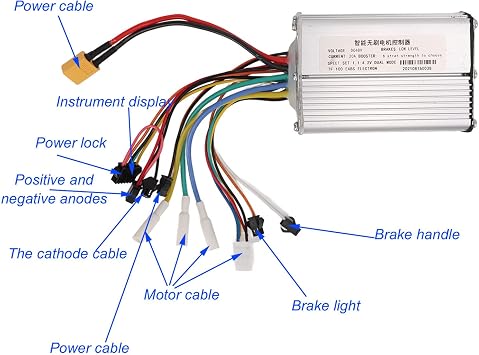 Electric Scooter Controller Compatible with KUGOO M4 Brushless Motor Controller for 2 Wheeled Scooters with Durable Housing