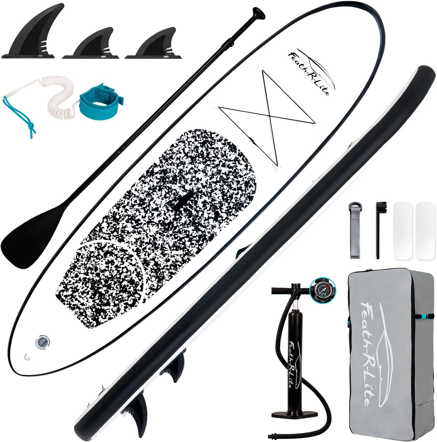 Inflatable Ultra-Light 10'×30''/10'6''×33'' Stand Up Paddle Board for All Skill Levels with Premium SUP Paddleboard Accessories,Non-Slip Comfort Deck for Youth & Adults
