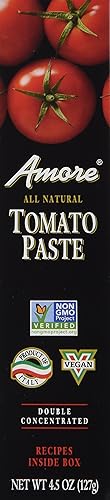 Amore Tomato Paste, 4.5oz (127g) Double Concentrated Tube