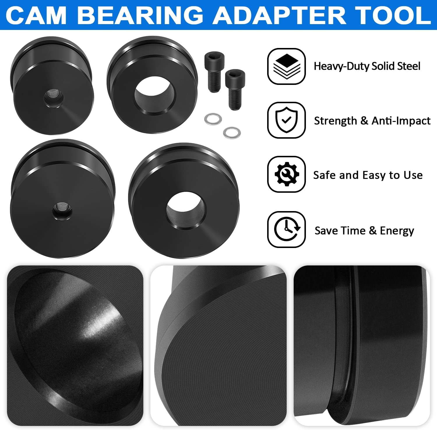 LAIKOU 3164088 Cam Bearing Adapter Tool Set for Cummins ISX ISX15 QSX QSX15, Camshaft Bearing Installation and Removal Tool Kit Replace M20060-39 M2006039