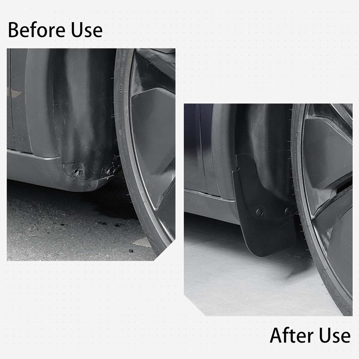 2025 New Tesla Model Y Juniper Accessories Mud Flaps - [Stay Clean Protect Paint No Drilling Required] ESDOPA All Weather Splash Guards Body Kits Compatible with Tesla New Model Y 2026(Black Set of 4)