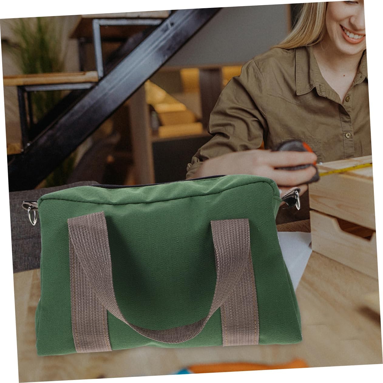 4pcs Canvas Electrician Tool Pouch Multi-purpose Tool Bag for Electricians Capacity Design Thick Material for Outdoor Use and Repairs