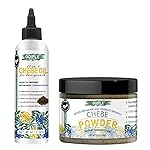 Naturals Organic African Chebe Powder and Oil Moisturizer for Scalp, Hair Growth, Strength & Breakage - For Men & Women