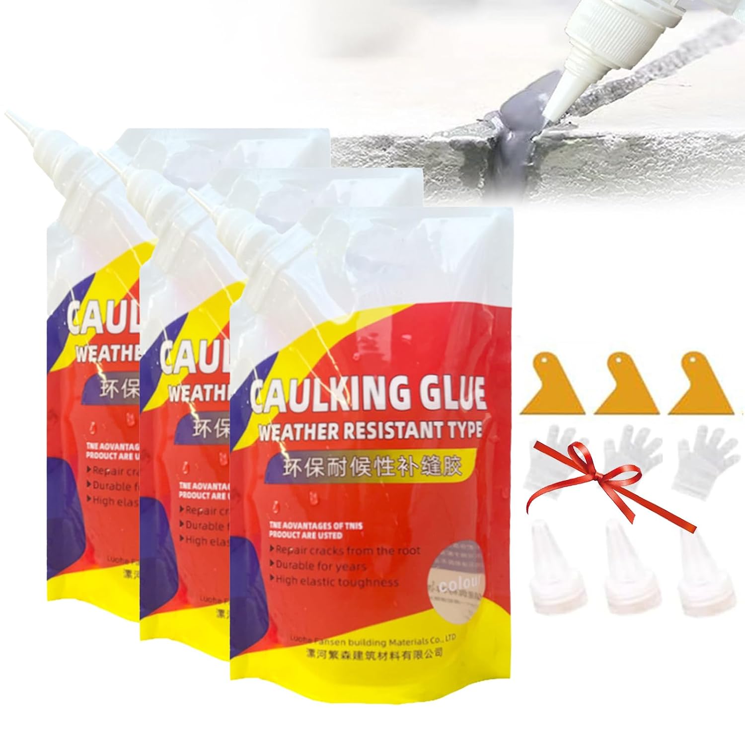 Slab Concrete Crack Waterproof Repair Sealant, Caulking Glue Weather Resistant Type, Concrete Crack Waterproof Repair Sealant,Concrete Crack Repair Waterproof Adhesive (3)