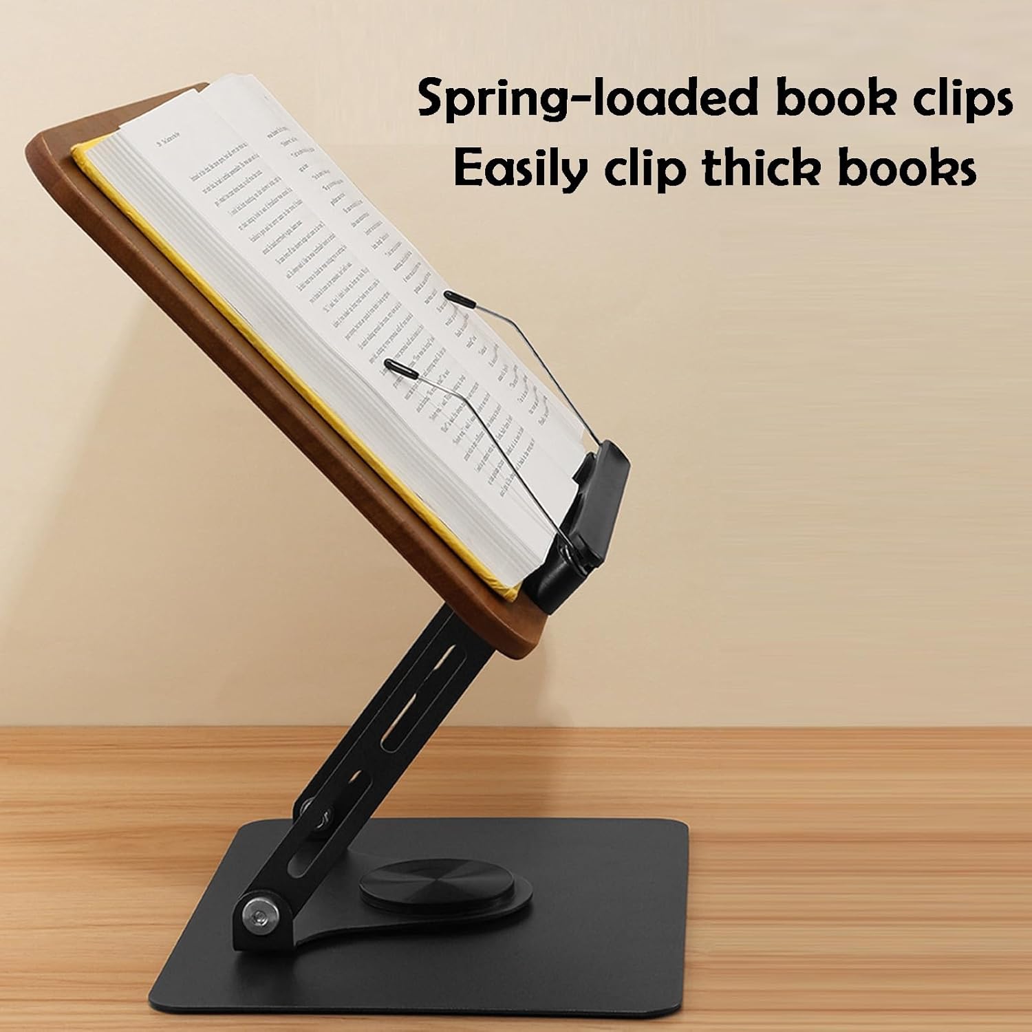 Dual-use Book Rack - Adjustable Height Tablet Stand for Office, School, Music Room, Home use