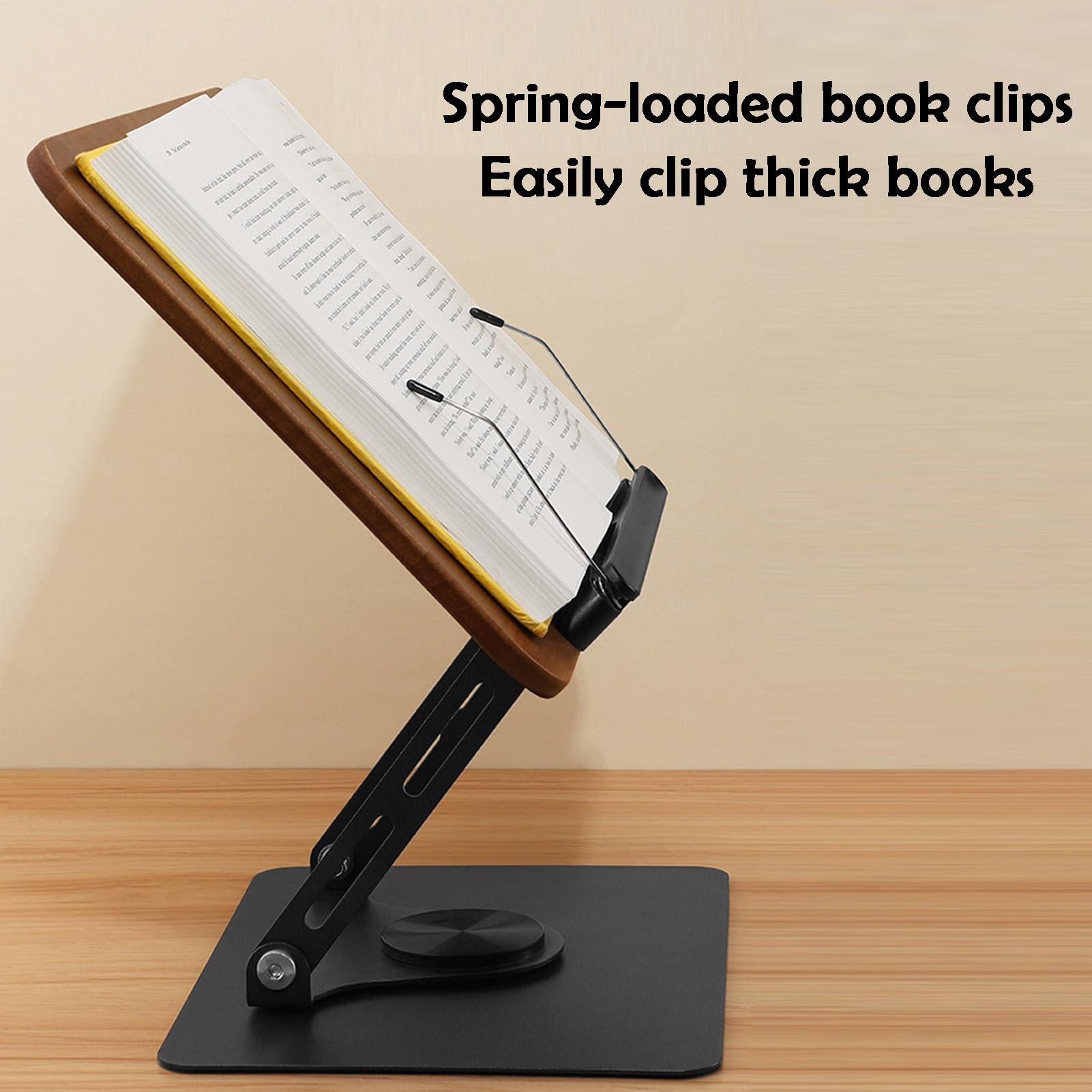 Supporto per lettura libri staccabile, altezza regolabile, 2 in 1, supporto per laptop a doppio uso per ufficio, sala musica, casa, scuola