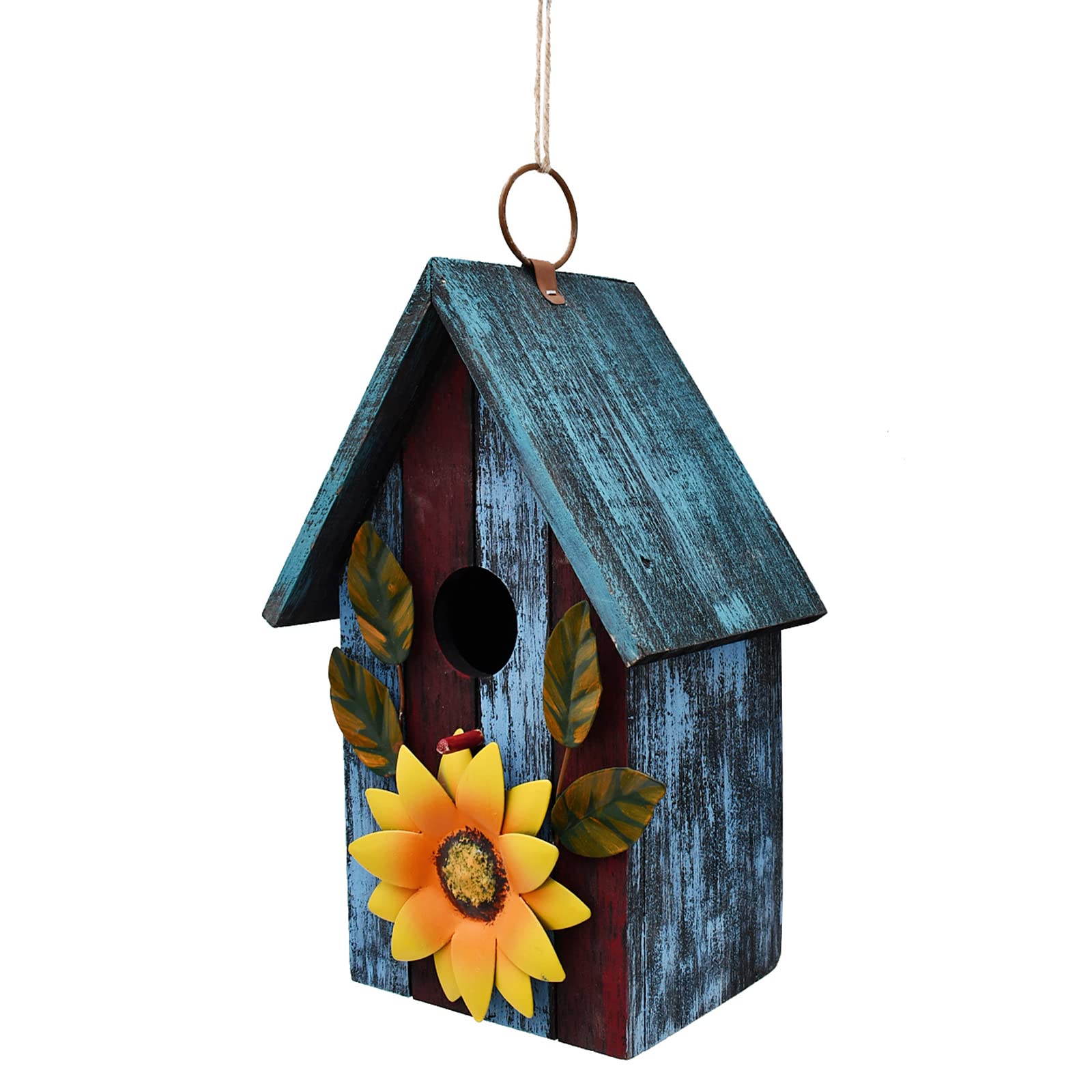 Nichoir décoratif tournesol pour aménager un jardin de ferme bucolique