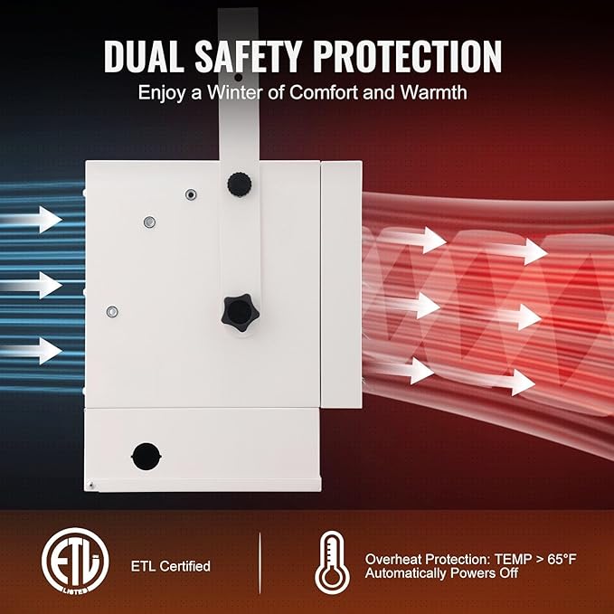 Calefactor Eléctrico de Convección 7500W con Control Remoto y Temporizador miniatura 4