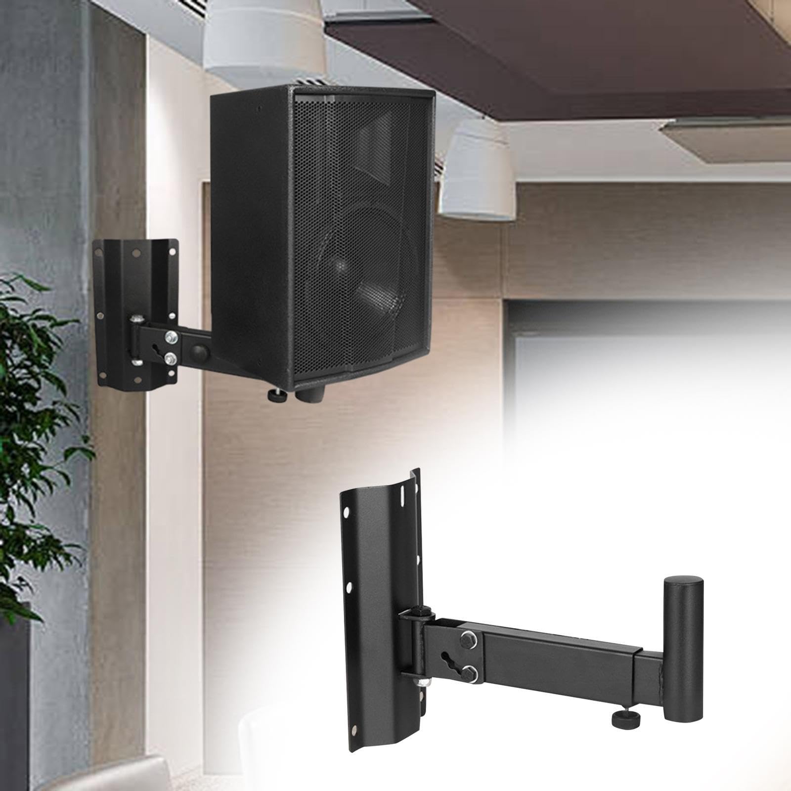 Soporte de Pared Ajustable para Altavoces, Soporte de Acero Duradero, Ahorra Espacio para Escuchar en Cualquier Lugar de la habitación, Accesorios