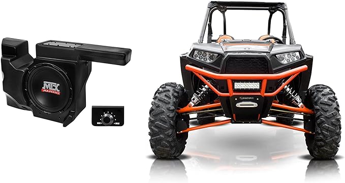 Kit Audio Audiosavings: Subwoofer 10" 500W + 2 Parlantes Marinos 8" + Altavoz Bluetooth miniatura 2