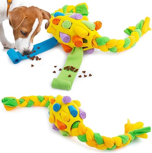 Juguetes interactivos para perros, pelota de olfateo para grandes, medianos y pequeños, juguetes de rompecabezas que fomentan las habilidades