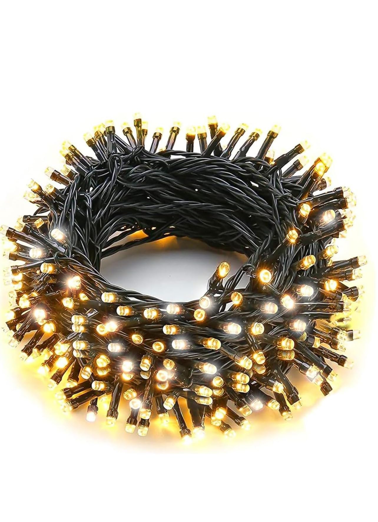 LED Christmas Wreath Light Decoration, 100 Warm White Lights