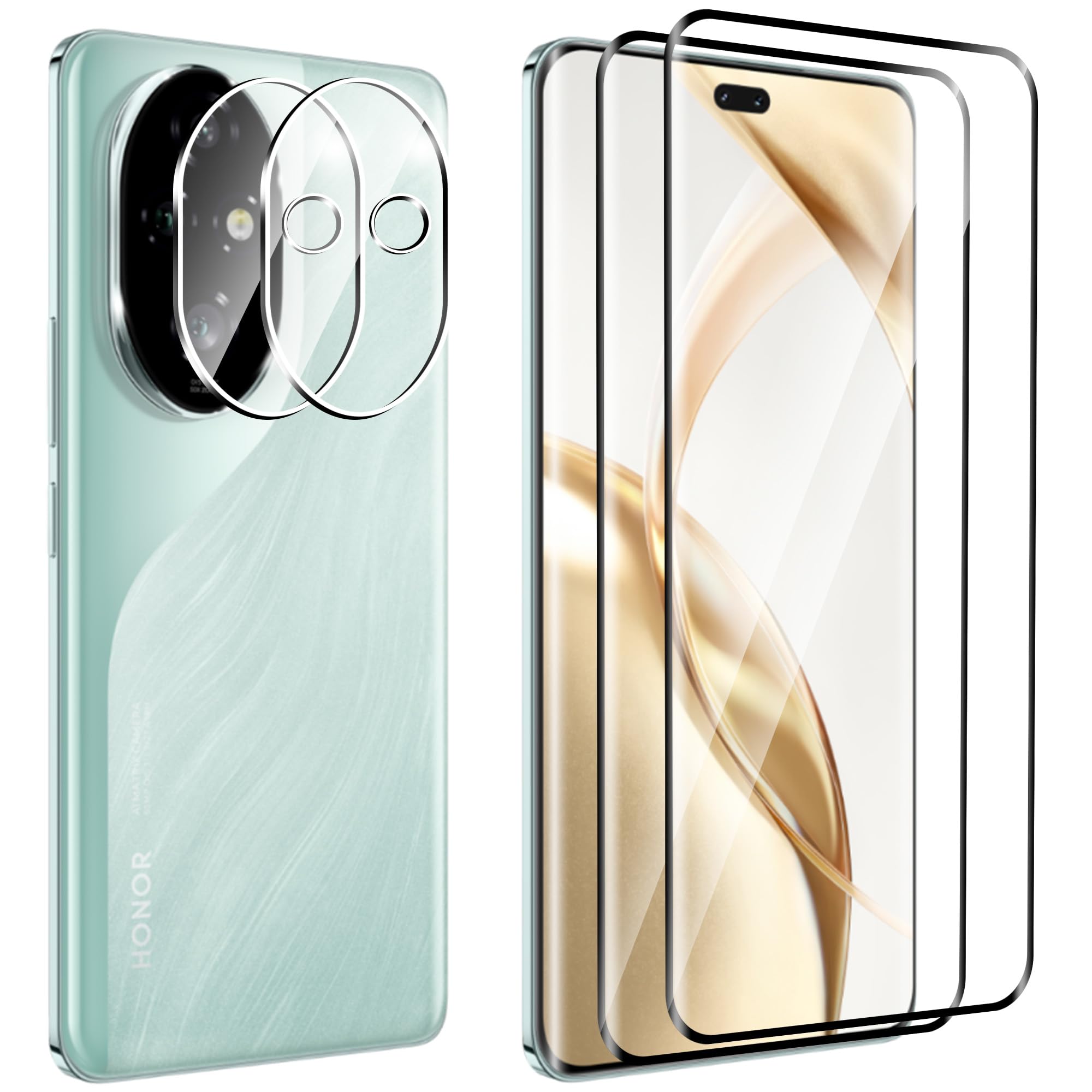Vanrain 2+2 Pièces Verre Trempé Pour Honor 200 Pro, Protection D