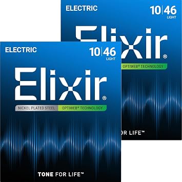 Elixir Elixir Electric Guitar Strings OPTIWEB Light .010-.046 #19052 2-Piece Set Domestic Genuine Item