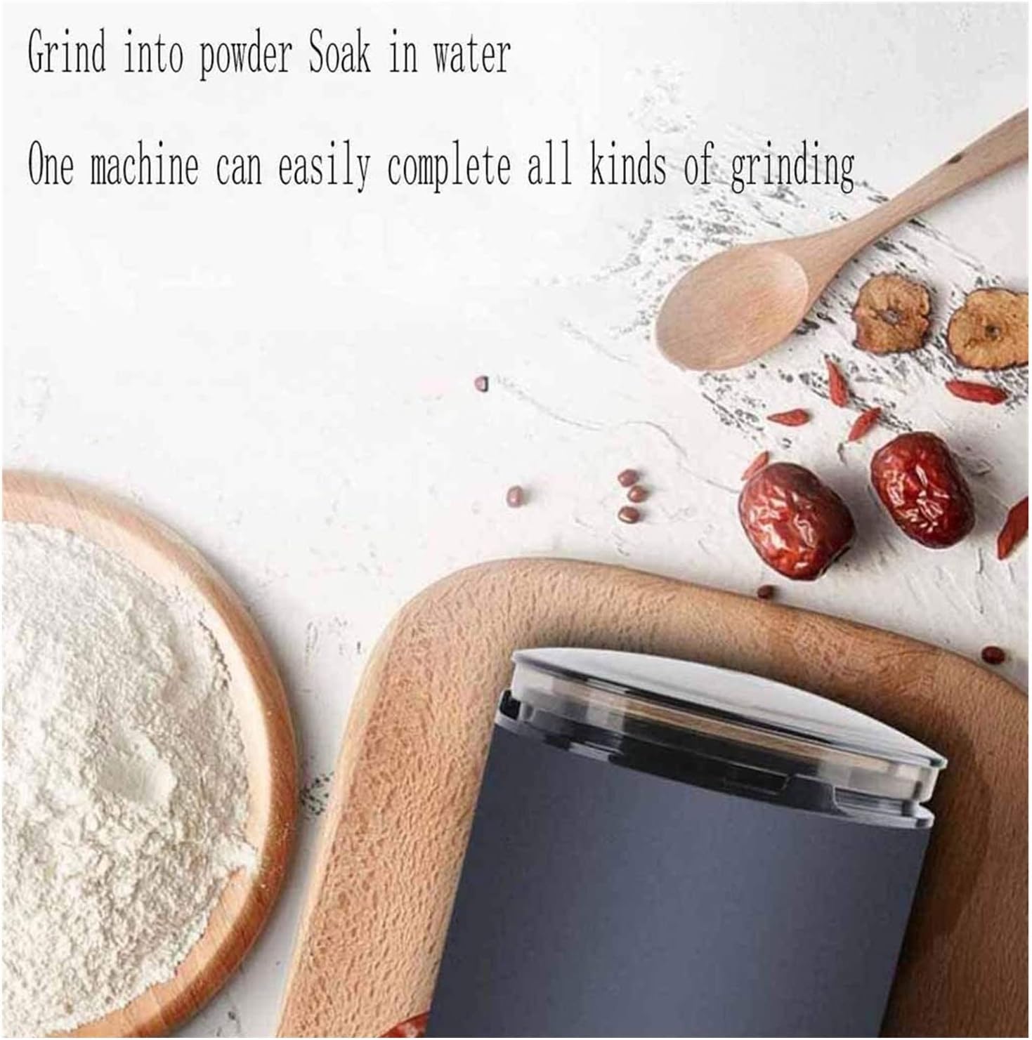 Coffee Grinder Electric Coarse-Medium-Fine One-Touch-Blade-Spice-Grinders 150W Stainless Steel Powder Grinding Machine