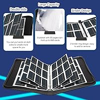 Vista 3 de 9 Pockets Trading Card Binder, 990 Pockets Card Binder with Sleeves Card Organizer, Card Collection Binder with Zipper Baseball Card Binder for