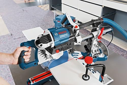 Bosch Professional Scie Radiale à Onglet GCM 8 SDE (1 600W, Ø de la lame: 216mm, pack d'accessoires) 0601B19200 Bleu - 2