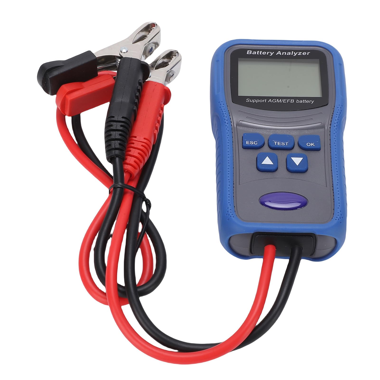 Tester Batteria Auto 100-2000 CCA Alternatore Tester Avvia Analizzatore Digitale per la Barca per Moto Marittimi con Resistenza di Tensione LCD Test di capacità CCA AH CCA