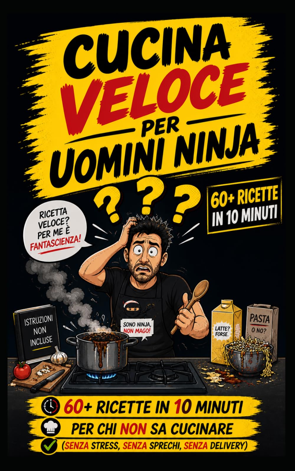 Cucina veloce per Uomini Ninja: Ricette in 10 minuti per chi non sa cucinare