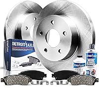 Vista 10 de Detroit Axle - Kit de freno delantero para Toyota Prius C 2007-2018 Yaris 2013 Scion iQ 2012-2019, rotores de freno de disco y pastillas de freno