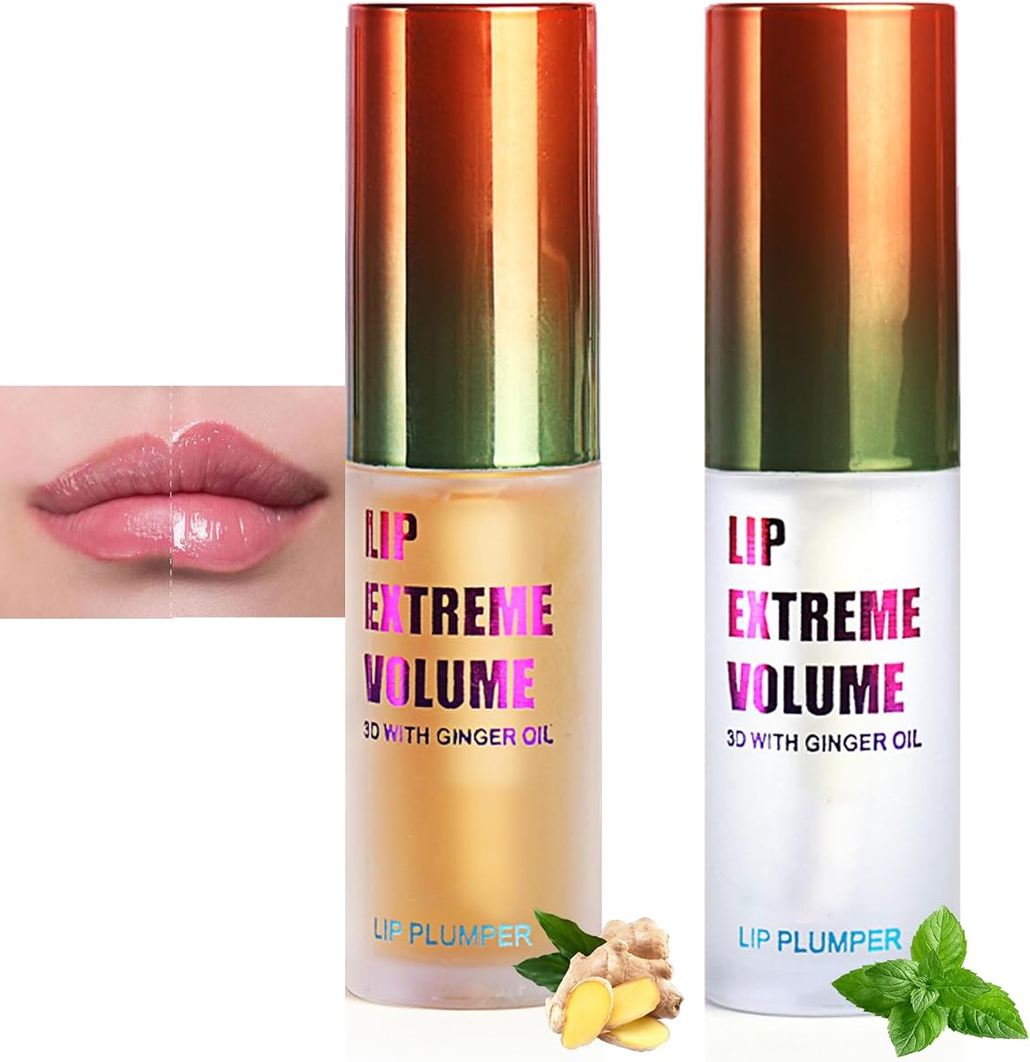 Lip Plumper Set - Lip Plumper Extreme - Plumping Lip Gloss - Lip Enhancer Plumper - Lip Moisturizer for Dry Lips - Lip Filler Plumper - Volumize Lips Instantly for Thicker & Fuller Lips1