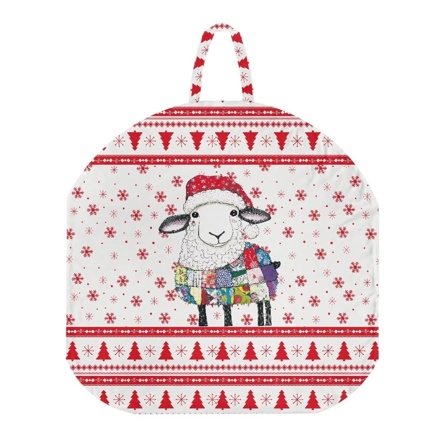 2 Pcs Christmas Sheep Newborn Lounger Cover, Removable Soft Comfortable Warm Slipcover for Infant Lounger Pillow for Home Travel for Baby Boys Girls Playing Sleeping Festival Decoration