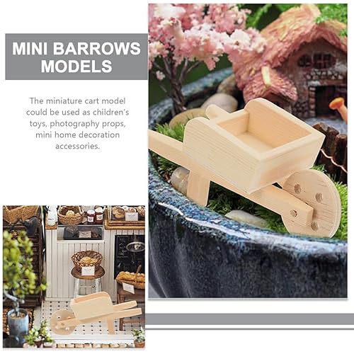 Miniatura 9 de ABOOFAN Carretilla de juguete 3 unids Mini Cochecito Juguetes Decoración Mini S Modelos Miniatura s Mini Carro Miniatura s Muñecas Casa s Modelos