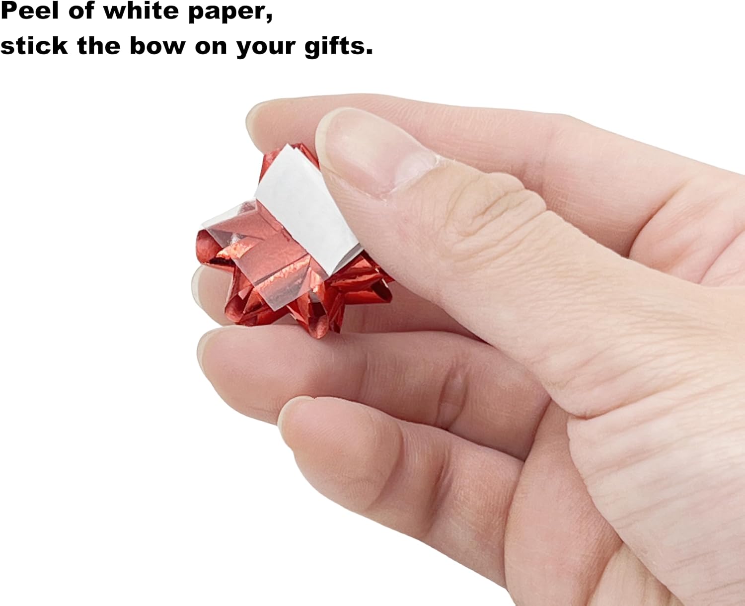 80PCS Small Star Bow 3cm Tiny Gift Bow Self Adhersive Present Wrapping Bow for Christmas, Party, Wedding, Birthday Party, Valentine's Day, Gift Dectoration - Image 6