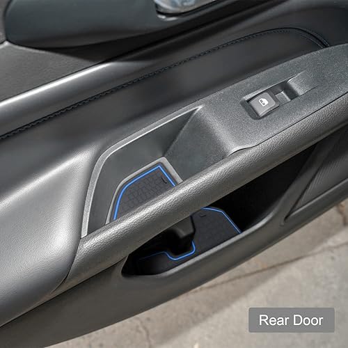 Miniatura 4 de KENTUTO Accesorios de revestimiento para Jeep Compass 2022 2023  Soporte para tazas, consola central y bolsillos de puerta, kit de almohadilla de