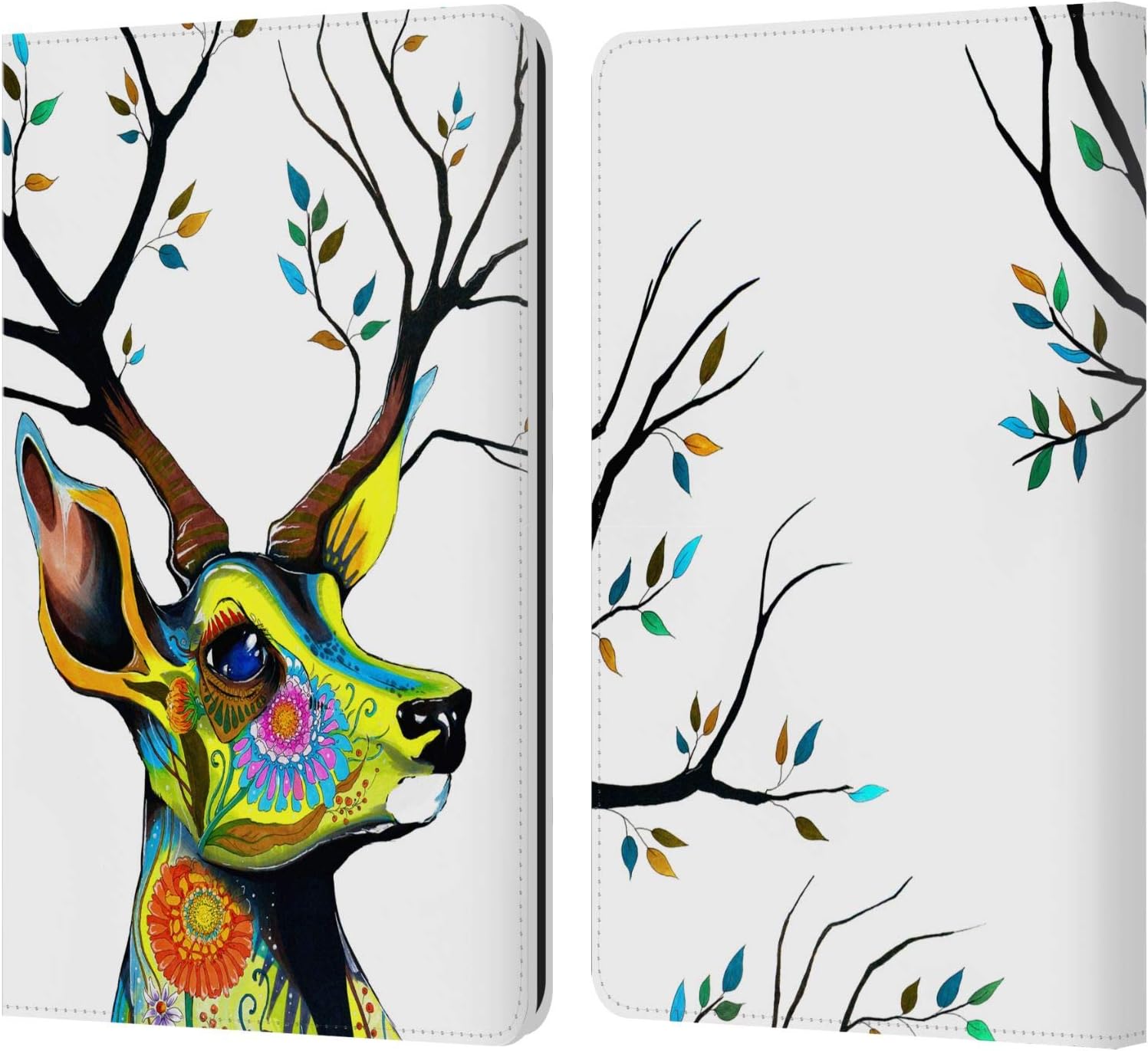 Head Case Designs Officially Licensed Pixie Cold Fox Animals Leather Wallet Case Compatible with Kindle Paperwhite 1/2 / 3