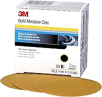 Vista 14 de 912 Hookit disco de arena P5A de 3" color oro de 3M, P320, 3, Dorado