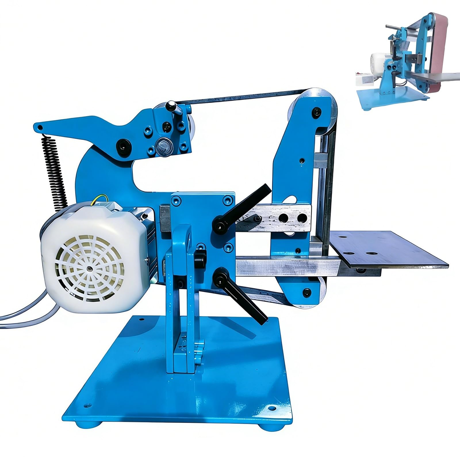 YXZQLOZ Variable-speed electric belt sander, suitable for sanding, polishing, and sharpening wood and metal. (1100W)