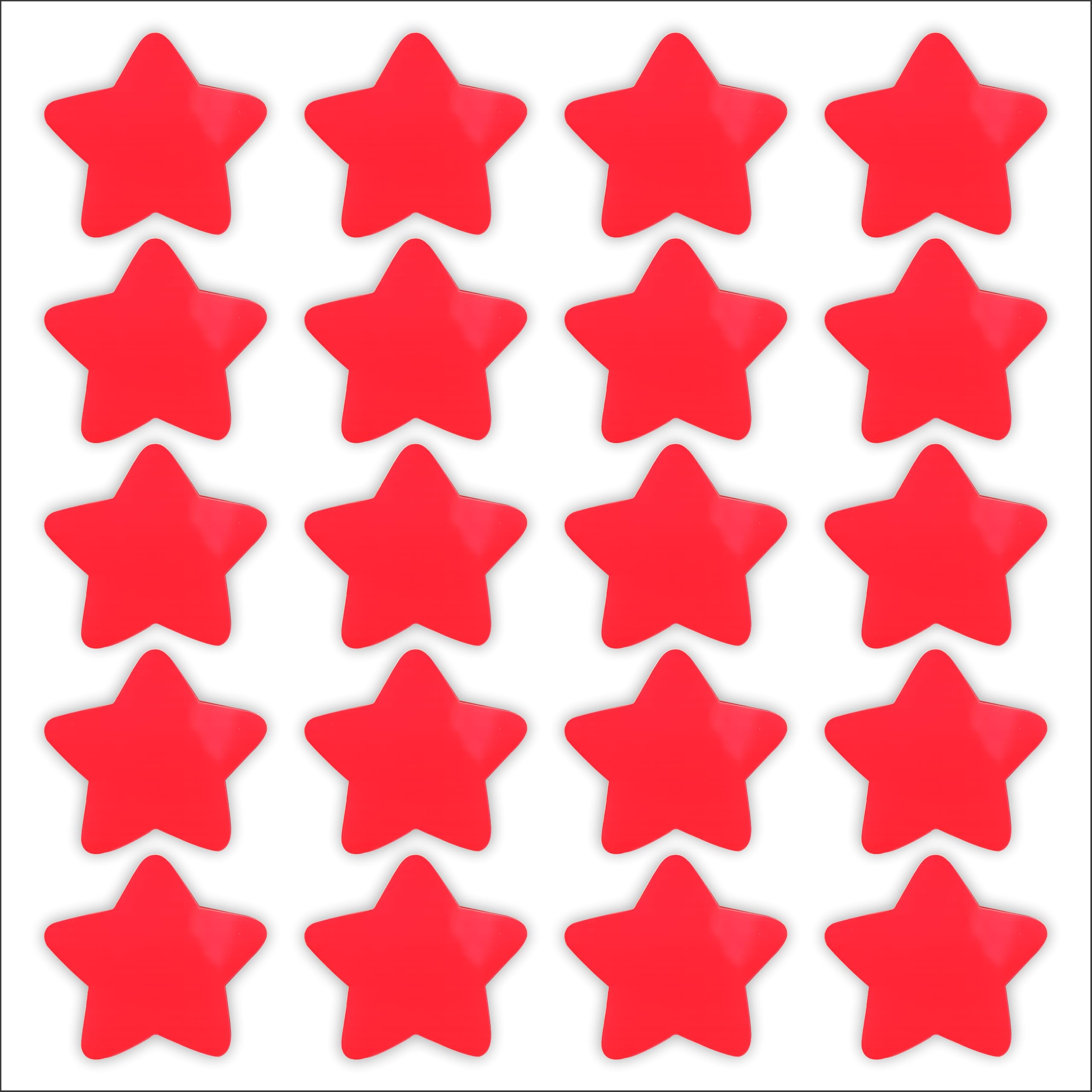 Monitor School Badges Pack of 20 Badges 3Inch X 1Inch | MAHOUR Creation Premium Quality School Badges (RED Star Badge)-image-1